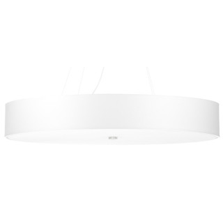 Żyrandol Sollux Ligthing Skala 80, okrągły, 80x80cm, E27 6x60W, biały
