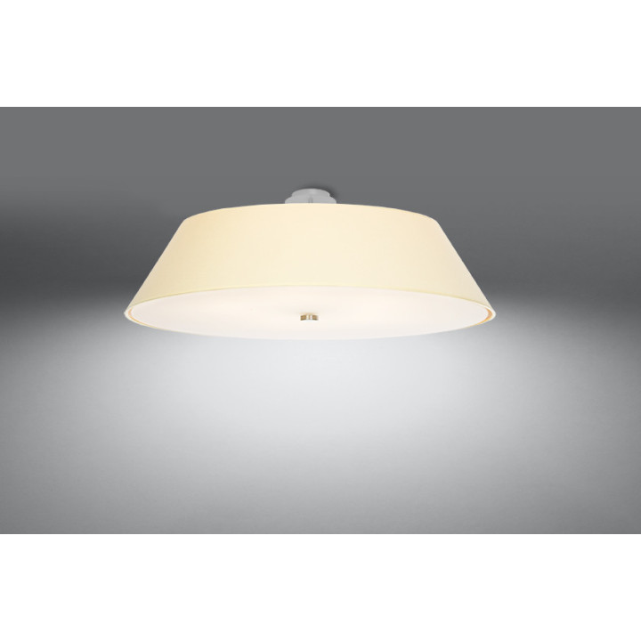 Plafon Sollux Ligthing Vega 60, okrągły, 60x60cm, E27 5x60W, biały