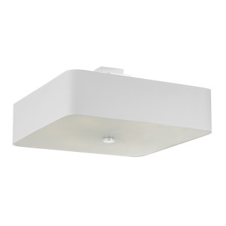 Plafon Sollux Ligthing Lokko 1, kwadratowy, 45x45cm, E27 5x60W, biały