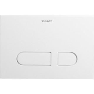 Przycisk uruchamiający Duravit DuraSystem A1, szkło białe
