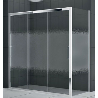 Drzwi prysznicowe Novellini Rose Rosse 3P 116-122 cm trzyczęściowe przesuwne do ścianki lub wnęki- sanitbuy.pl