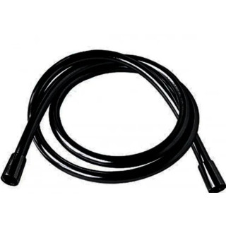 Wąż prysznicowy Tres Satin, 150cm, końcówki przeciwskrętne, czarny mat