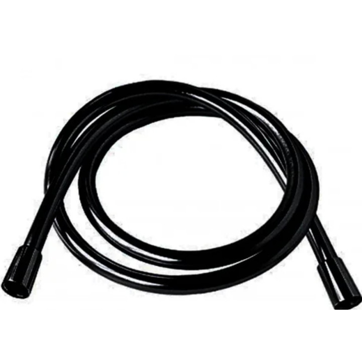 Wąż prysznicowy Tres Satin, 150cm, końcówki przeciwskrętne, czarny mat