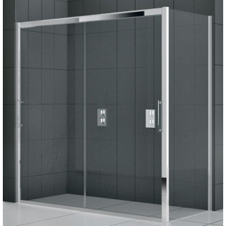 Drzwi prysznicowe Novellini Rose Rosse 2M 166-172 cm dwuczęściowe przesuwne do ścianki lub wnęki- sanitbuy.pl