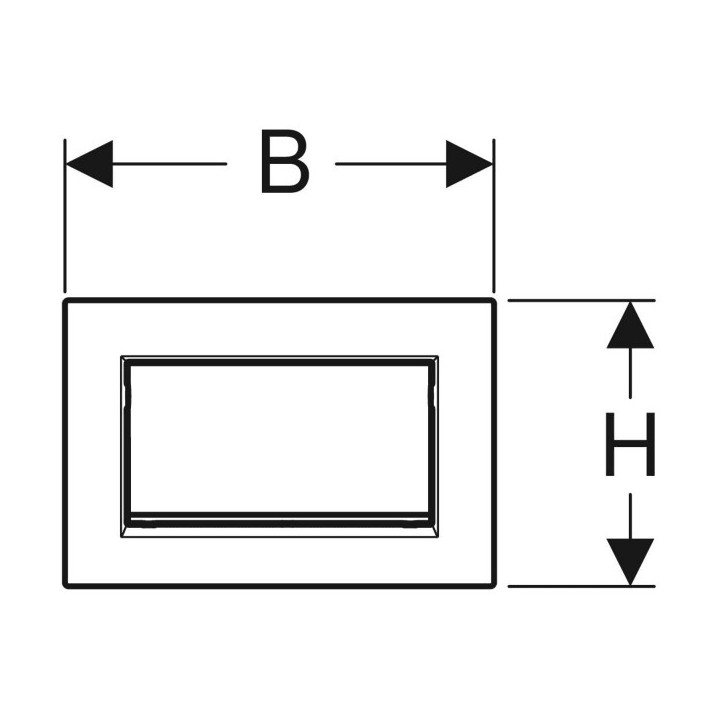 Przycisk spłukujący Geberit Sigma30 1M, przedni, złocony