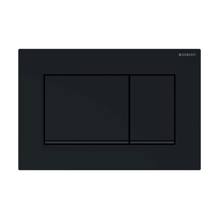 Przycisk uruchamiający Geberit Sigma 30, do spłukiwania dwudzielnego, powłoka easy-to-clean, czarny mat