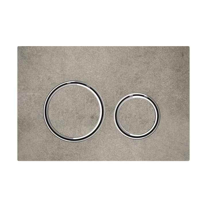 Przycisk uruchamiający Geberit Sigma50, do spłukiwania dwudzielnego, powłoka easy-to-clean, amerykański orzech włoski/chrom