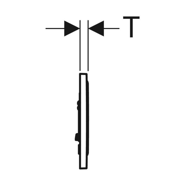 Przycisk uruchamiający Geberit Sigma20, do spłukiwania dwudzielnego, czarny/czarny mat