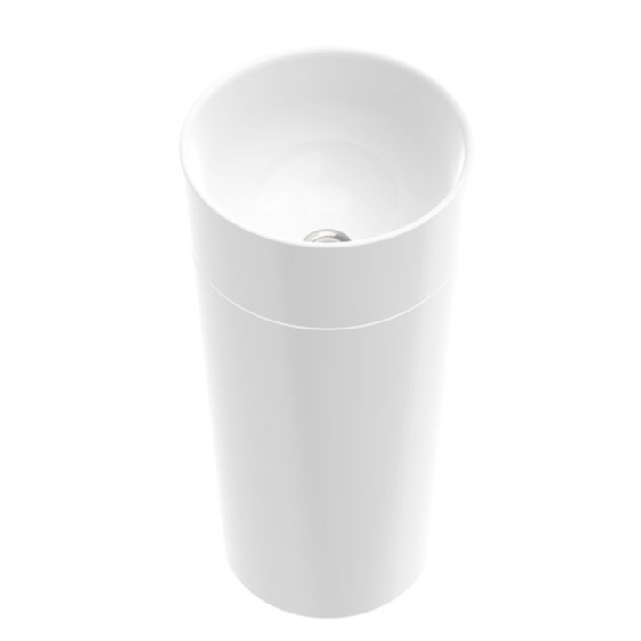 Umywalka nablatowa/meblowa Marmorin Ceto 90, 90x55cm, biały połysk