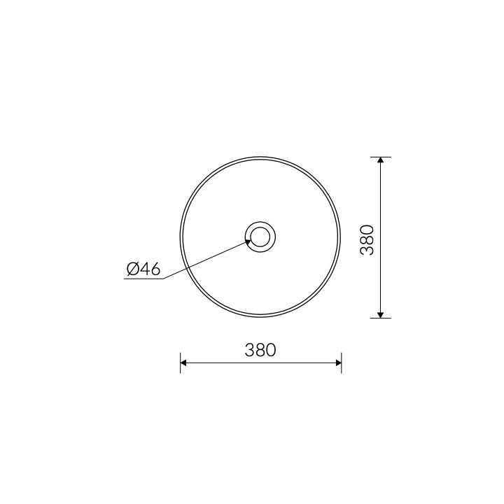 Umywalka nablatowa/meblowa Marmorin Ceto 90, 90x55cm, biały połysk