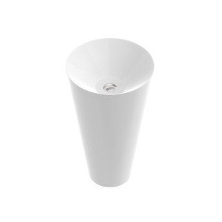 Umywalka meblowa Marmorin Emma 120, 120x45cm, przelew zintegrowany, z płytką, biały połysk