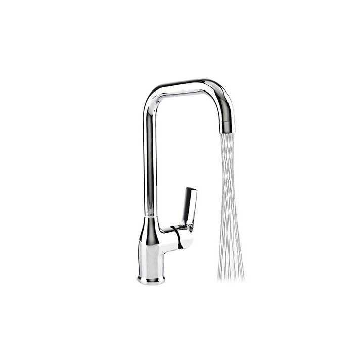 Bateria kuchenna Valvex Aurora, stojąca, wysokość 365mm, dźwignia z boku, chrom