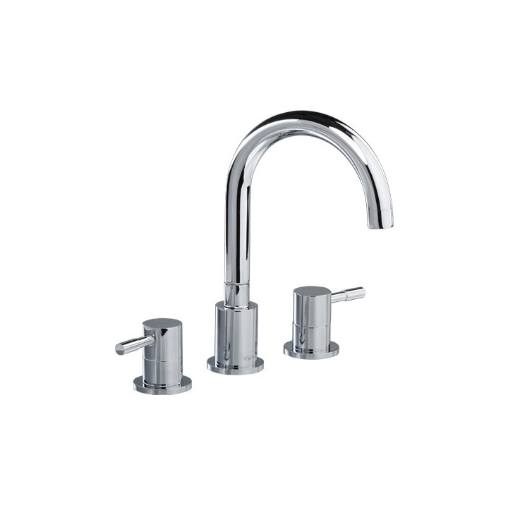 Bateria umywalkowa Valvex Vegane, stojąca, wysokość 145mm, wylewka 115mm, korek automatyczny, chrom