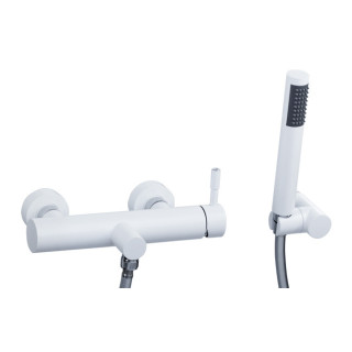 Bateria natryskowa Valvex Vegane Nero, natynkowa, zestaw natryskowy, czarny