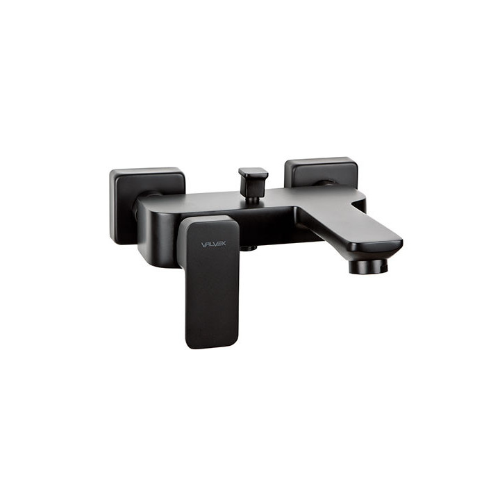 Bateria wannowa Valvex Vegane, natynkowa, wylewka 130mm, zestaw natryskowy, chrom