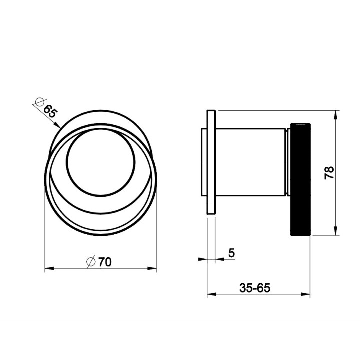 Mieszacz umywalkowy Gessi Anello, ścienny, chrom