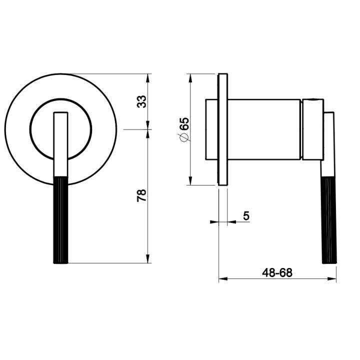 Mieszacz umywalkowy Gessi Anello, ścienny, chrom