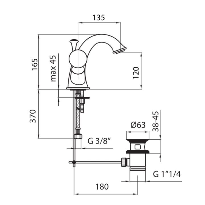 Bateria umywalkowa Giulini G. Odessa- sanitbuy.pl