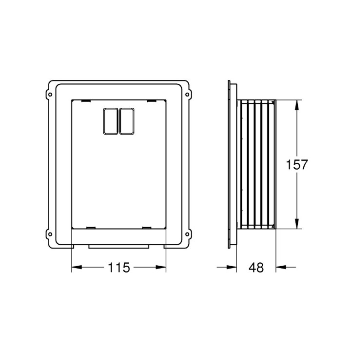 Puszka rewizyjna Grohe, do małych przycisków spłukujących