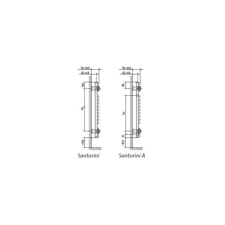 Grzejnik Purmo Santorini 400x714 mm- sanitbuy.pl