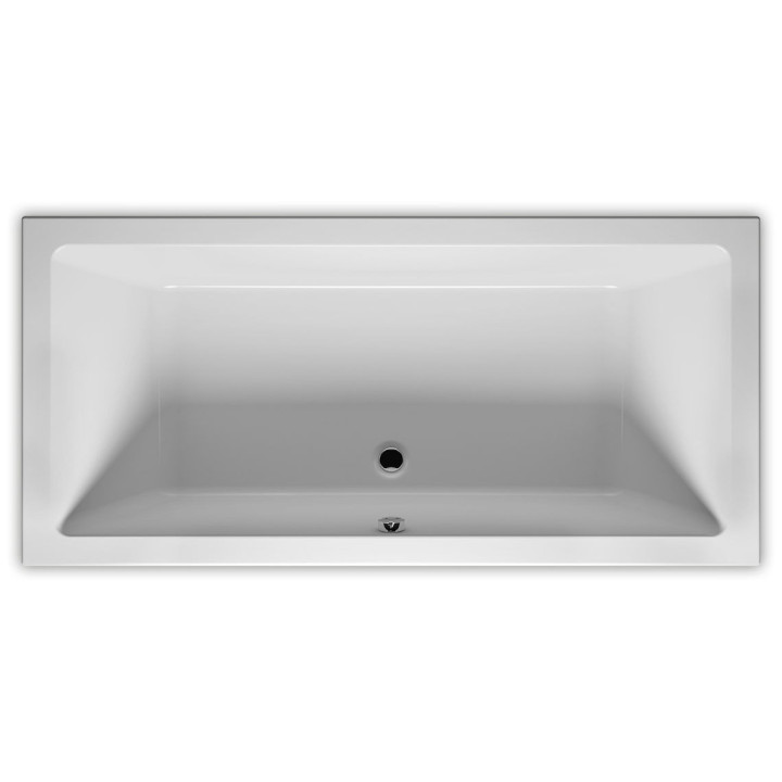 Wanna prostokątna Riho Lugo, 160x70cm, akrylowa, biały połysk