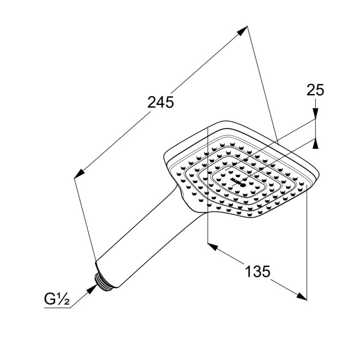 Rączka natrysku Kludi Freshline