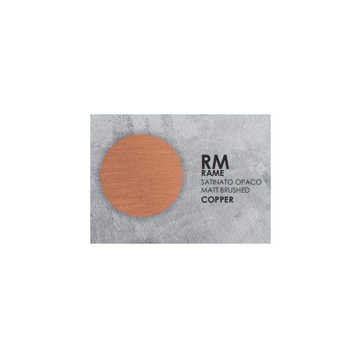 Bateria umywalkowa stojąca wysoka, bez korka, Eurorama Eletta Chester - matt brushed copper