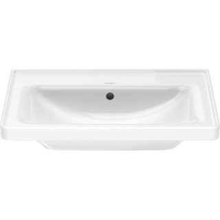 Umywalka wisząca/meblowa Duravit D-Neo, 65x48cm, z przelewem, otwór na baterię, biała