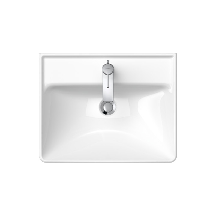 Umywalka wisząca/meblowa Duravit D-Neo, 100,5x48cm, z przelewem, otwór na baterię, biała