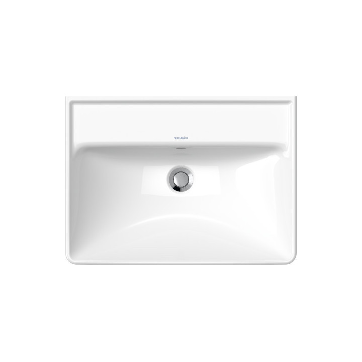 Umywalka wisząca Duravit D-Neo, 60x44cm, z przelewem, otwór na baterię, biała