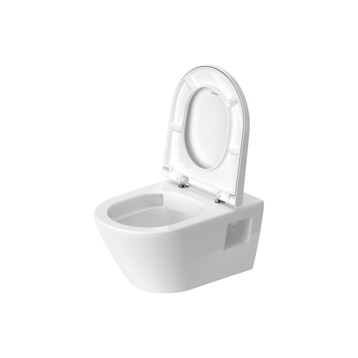 Miska toaletowa wisząca Duravit D-Neo Rimless, 54x37cm, bez rantu spłukującego, 4,5 l, UWL klasa 1, biała