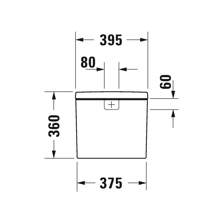 Spłuczka do kompaktu WC Duravit D-Neo, doprowadzenie prawe lub lewe, 6/3 l, UWL klasa 2, biała