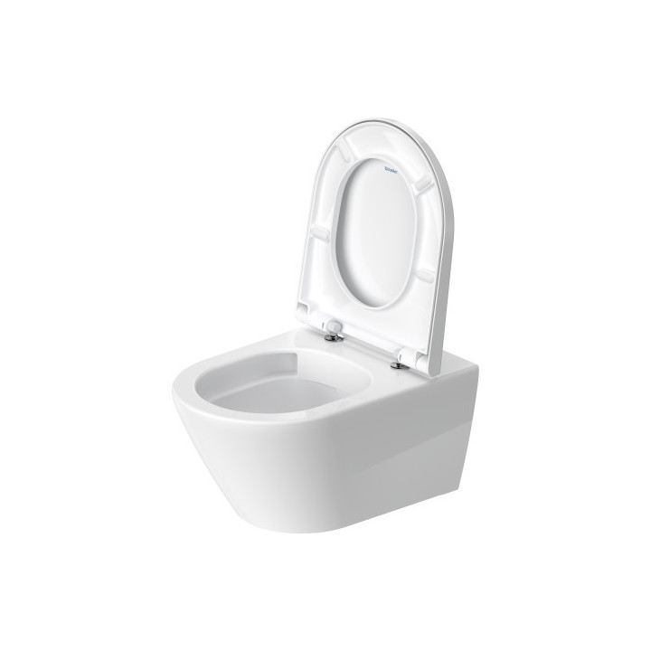 Miska toaletowa wisząca Duravit D-Neo Rimless, 54x37cm, bez rantu spłukującego, 4,5 l, UWL klasa 1, biała