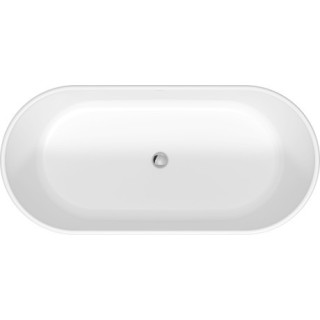 Wanna wolnostojąca Duravit D-Neo, 160x75cm, bezszwowa obudowa, DuraSolid, biała