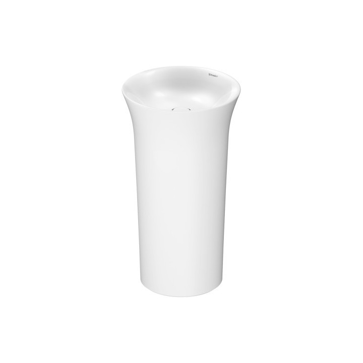 Umywalka stawiana na blat Duravit White Tulip, 430mm, okrągła, bez przelewu, biała