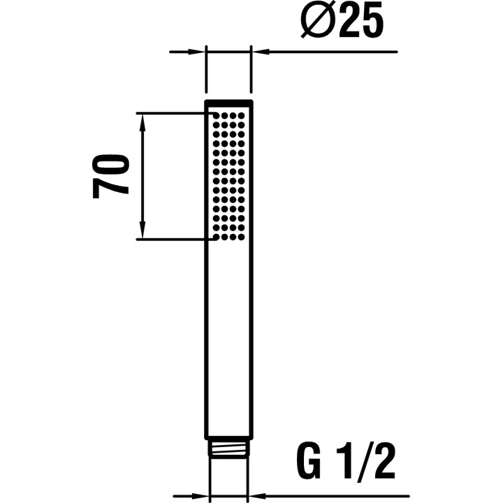 Uchwyt na słuchawkę prysznicową Laufen Twin, ścienny, 52mm, chrom