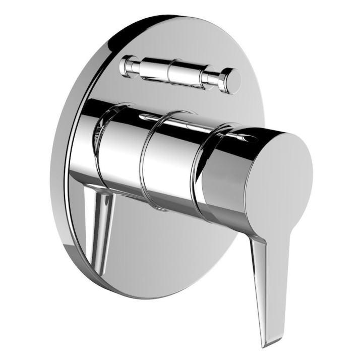 Bateria wannowo-natryskowa Laufen Val, podtynkowa, 2 wyjścia wody, ogranicznik temperatury, chrom