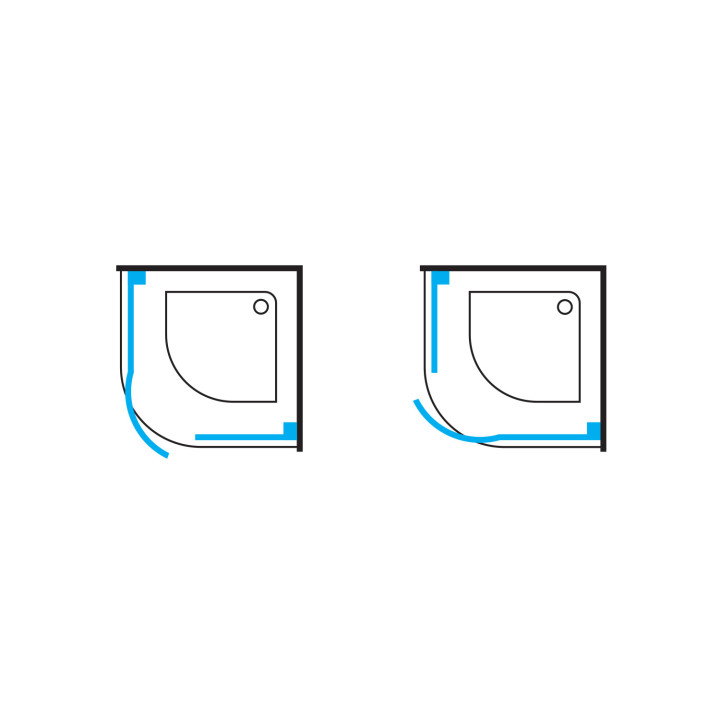 Prostokątna kabina prysznicowa Omnires Manhattan, 130x120cm, drzwi uchylne, szkło transparentne, profil chrom