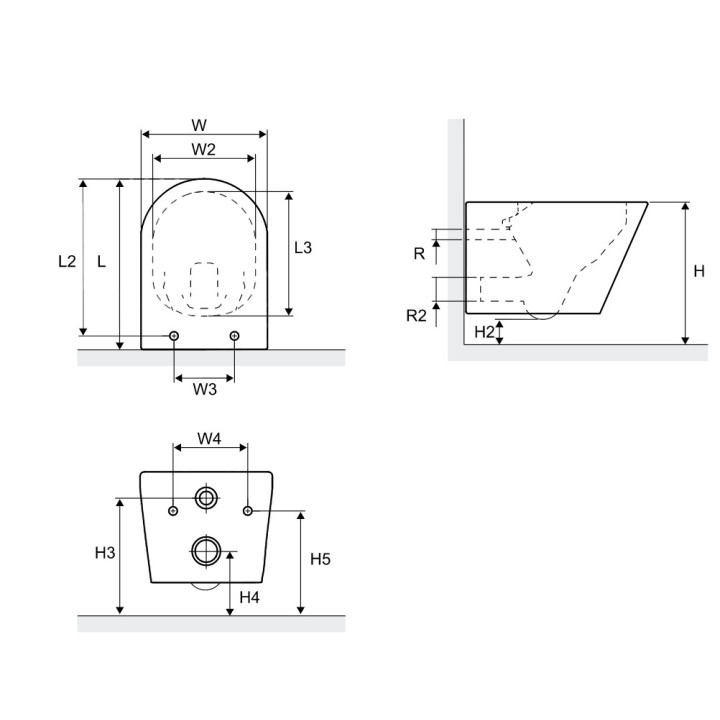 Miska wisząca WC Excellent Joker, 47x36mm, bezrantowa, deska wolnoopadająca, biała