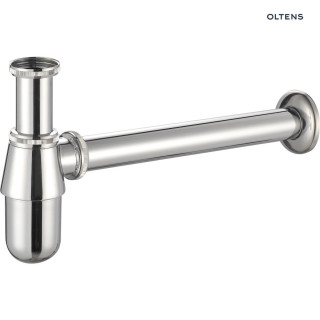 Syfon umywalkowy Oltens Molde, butelkowy, mosiężny, chrom