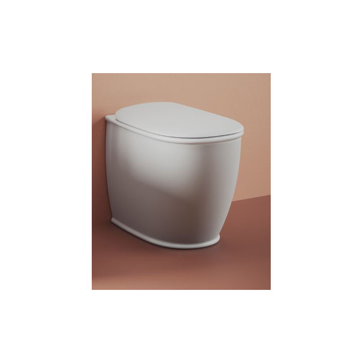 Miska stojąca Artceram Atelier, 37x52cm, bezrantowa, biały mat