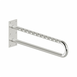 Poręcz WC Koło Lehnen Funktion, 70cm, ścienna, łukowa, powierzchnia falista, stal nierdzewna