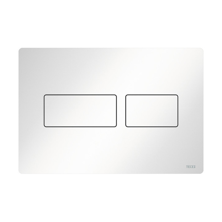 Przycisk spłukujący TECEsolid, spłukiwania dwoma ilościomi wody, 220x150mm, metalowy, biały