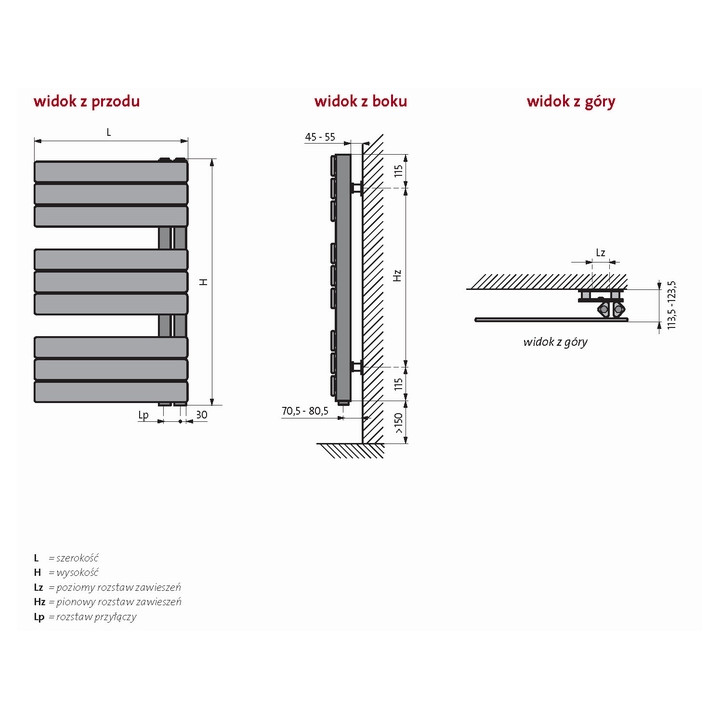 Grzejnik Purmo Elato 450x830 mm- sanitbuy.pl
