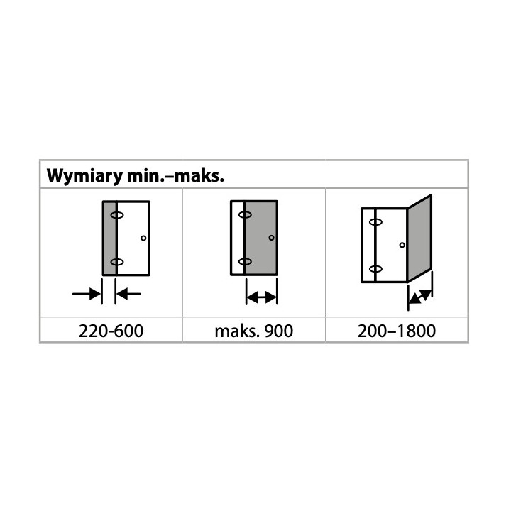Kabina prysznicowa 4-kąt bezramowa Huppe SolvaPro, drzwi skrzydłowe ze stałym segmentem i ścianką boczną, mocowanie lewe, 700-12