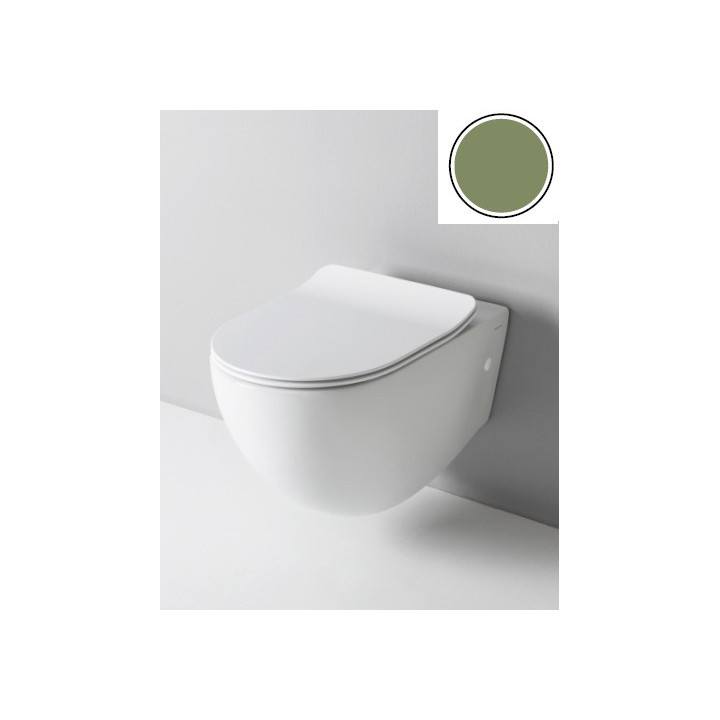 Miska wisząca Artceram File 2.0, bez kołnierza, 52x36cm, zync yellow 