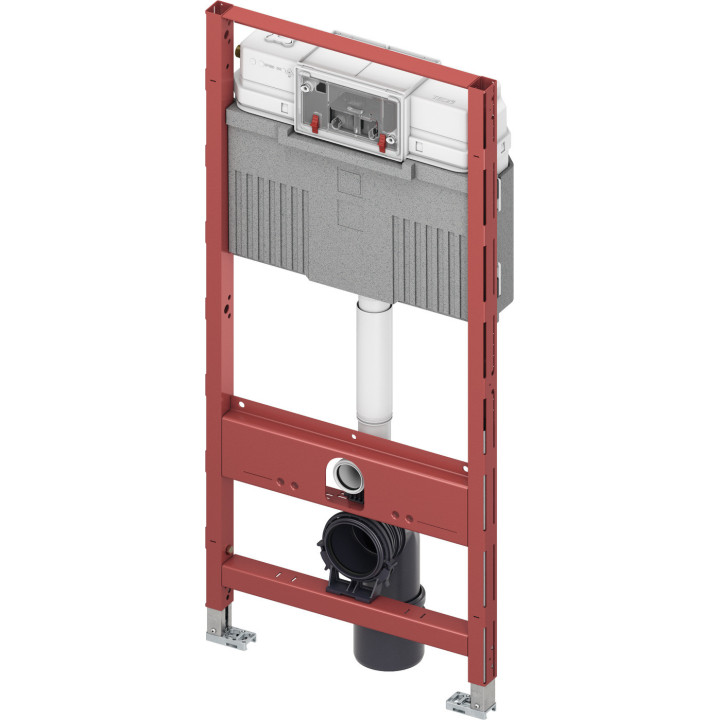 Uniwersalny stelaż podtynkowy WC TECEprofil, wysokość 980mm, ze spłuczką uruchamianą z przodu lub z góry