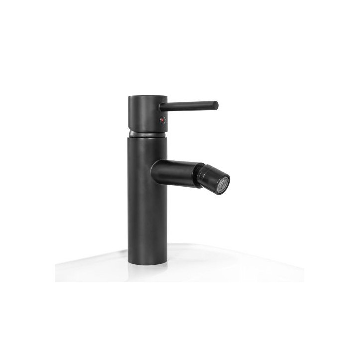 Bateria bidetowa Rea Tess Black, stojąca, wysokość 185mm, czarna