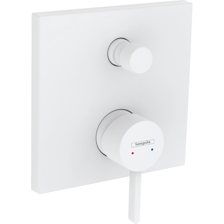 Bateria wannowa Hansgrohe Finoris, podtynkowa, jednouchwytowa, przełącznik ciśnieniowy, czarny mat