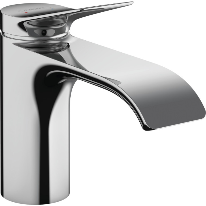Bateria umywalkowa Hansgrohe Vivenis, stojąca, jednouchwytowa, wysokość 139mm, komplet odpływowy, chrom